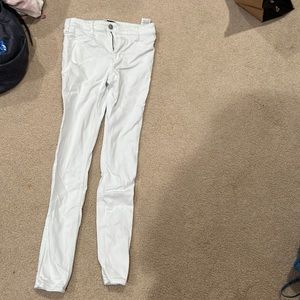White Hollister skinny jeans